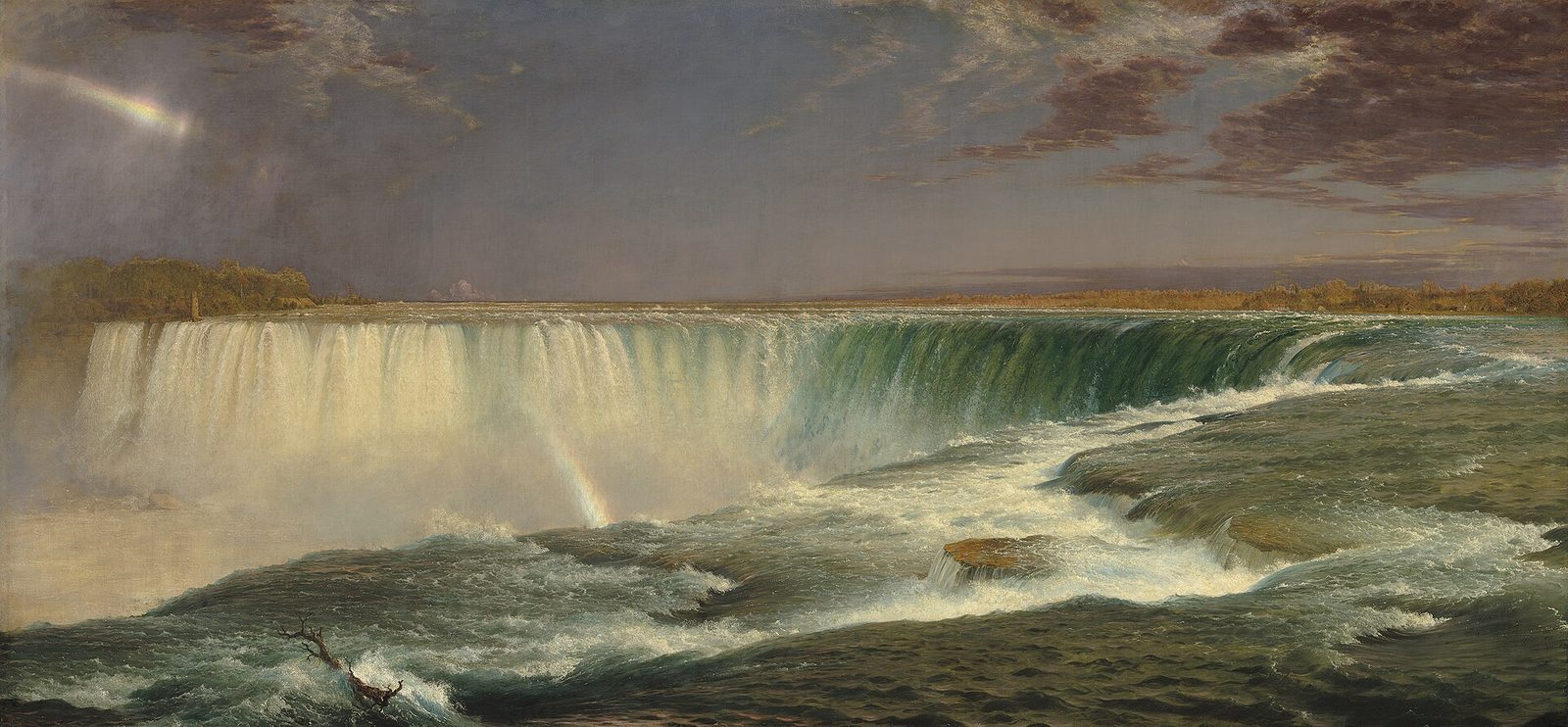 Frederic Edwin Church's 1857 painting of Niagara Falls, seen from the Canadian shore