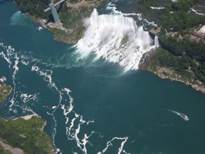 Niagara Falls seen from the air